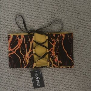 light night lace up Crop top reversible